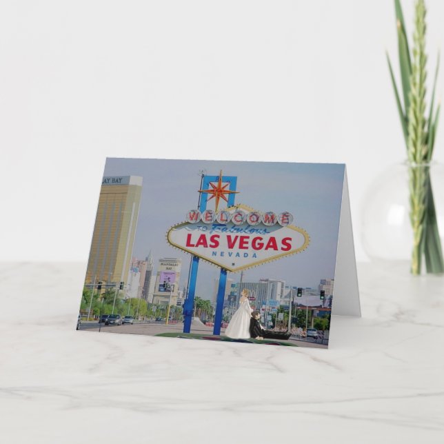 MARRIERAT I FABULÖST LAS VEGAS-KORT KORT (Framsida)