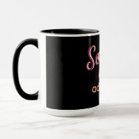 Marron add namn girl chef text black elegant