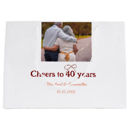 Marron-bojor till 40-årsdagen bröllop