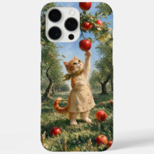 Marron Höst Äpple Träd Kattunge Telefonfodral