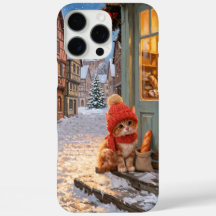 Marron Vinter Baka Kitten Telefonfodral