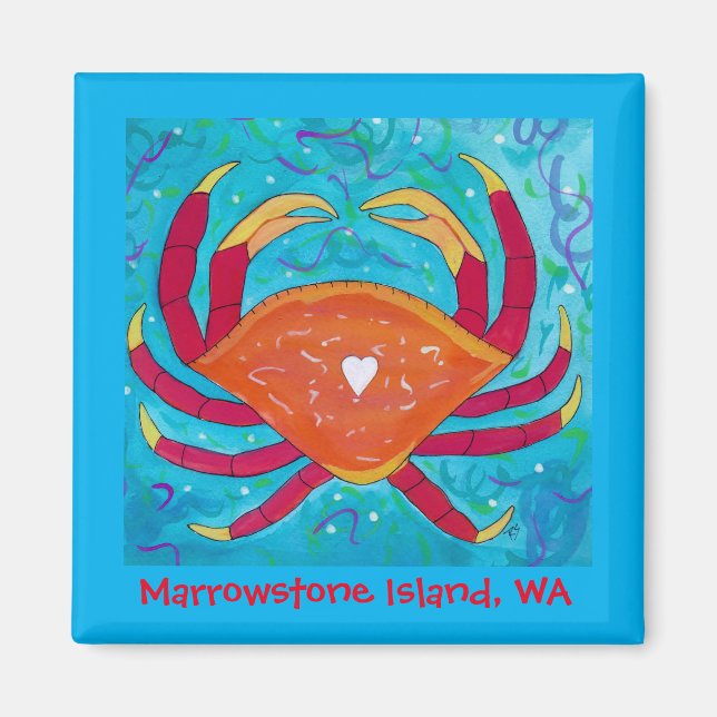 Marrowstone Island, WA Magnet (Framsidan)
