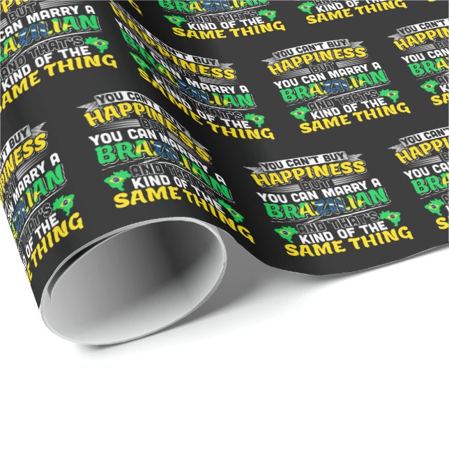 Marry a Brazilian - Brasilien Happity Presentpapper (Rullad Hörn)
