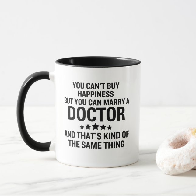 Marry a Doktor Funny Medical Giftermål Humor Mugg (Med munk)