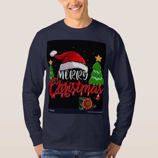 MARRY CHRISTMAS T SHIRT MANAR CLASSIC (Framsida)