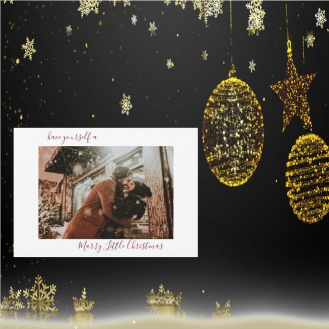 Marry Little jul Red Save Date Julkort (Skapare uppladdad)