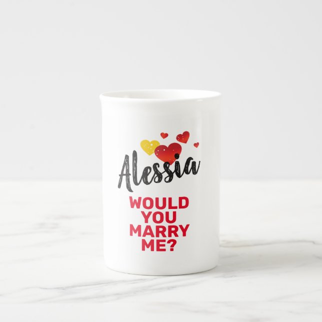 Marry Me Benporslin Mugg (Framsidan)