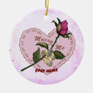 Marry Me bröllop ornament