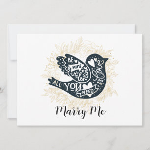 Marry Me Frieri Valentines day Julkort