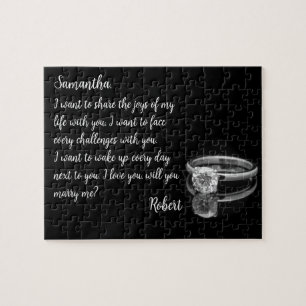 Marry Me Gömt Message Puzzle Pussel