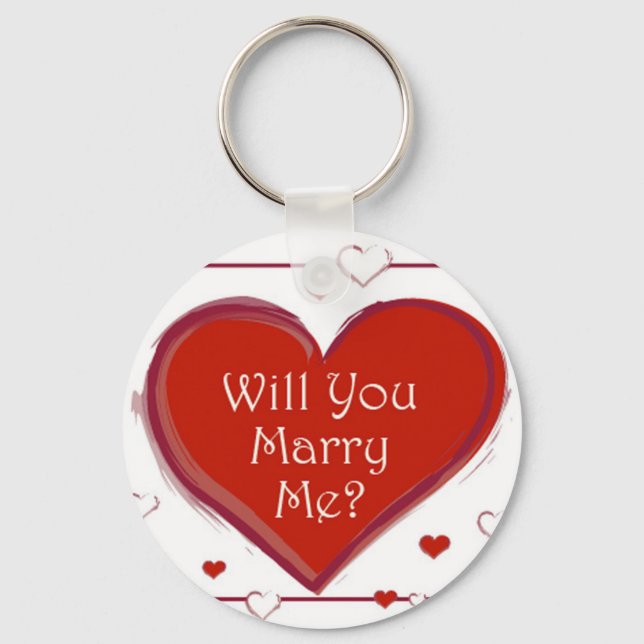 Marry Me Keychain Nyckelring (Framsida)