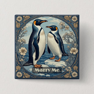 Marry Me Penguin Ice Bird Snow Glacier Winter Lake Knapp