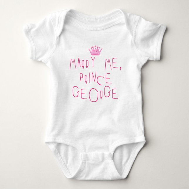 Marry Me Prince George T Shirt (Framsida)