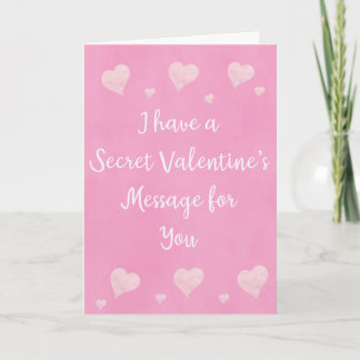 Marry Me Secret Frieri Message Valentine Card Kort