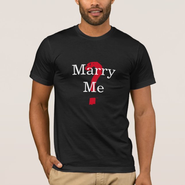 Marry Me Shirt för manar Tee (Framsida)