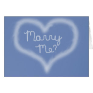 Marry Me Skyskriftlig kort