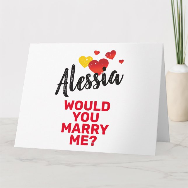 Marry Me Tack Kort (Framsida)