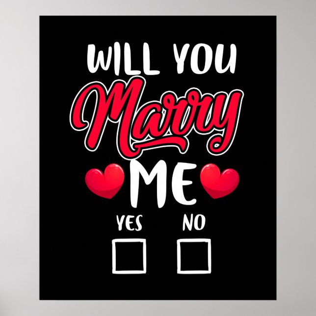Marry mig Frieri - Valentines day Poster (Framsidan)