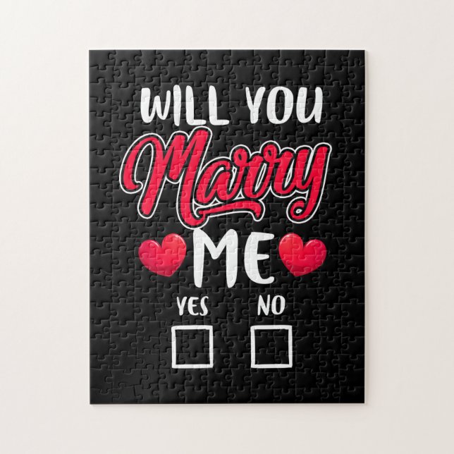 Marry mig Frieri - Valentines day Pussel (Vertikal)