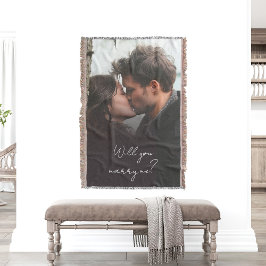 Marry mig Photo Bröllop Frieri? Filt