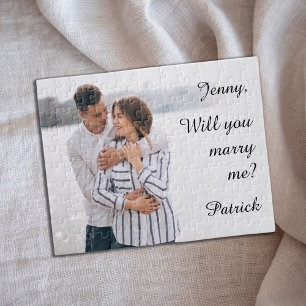 Marry mig Photo Puzzle Pussel