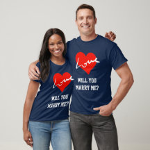 Marry mig Red White & Blue Valentineser Kärlek