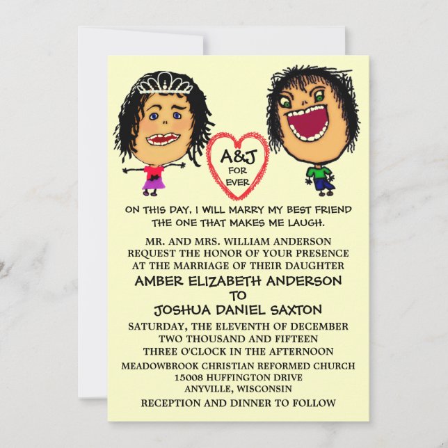 Marry min BFF-bröllopsinbjudan Inbjudningar (Framsida)