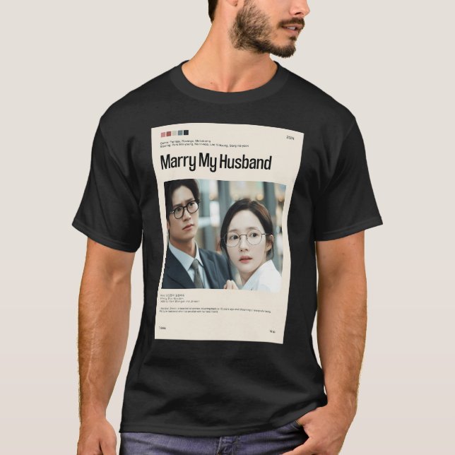 Marry My Make, Minimalist Kdrama (2024) T Shirt (Framsida)