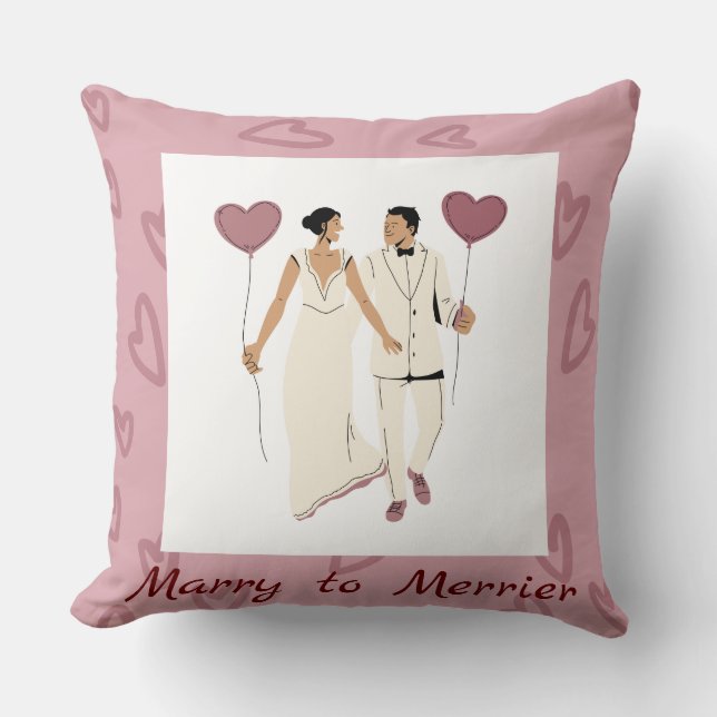 MARRY TO MERRIER DEKORATIV KUDDE (Framsida)