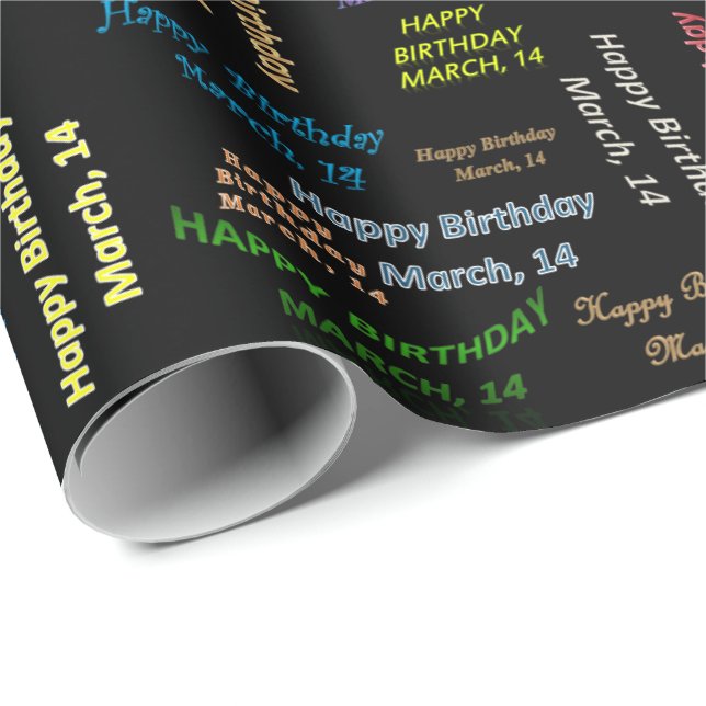 Mars, 14 Birthday Gift Wrapping Papper Presentpapper (Rullad Hörn)