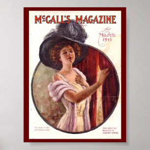 Mars 1911 för vintageMcCalls tidskrift Poster