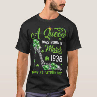 Mars 1936 87:e födelsedag Lycklig St patrick's day T Shirt