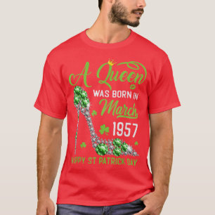 Mars 1957 66:e födelsedag Lycklig St patrick's day T Shirt