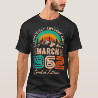 Mars 1962 Födelsedag sedan mars 1962 T Shirt