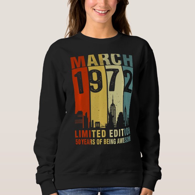 Mars 1972 50 år efter Fantastisk T Shirt (Framsida)