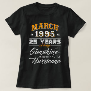 Mars 1995 - 25 års bröllopsgåvor t shirt
