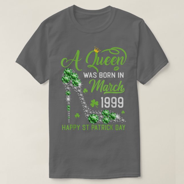 Mars 1999 24:e födelsedag Lycklig St patrick's day T Shirt (Design framsida)