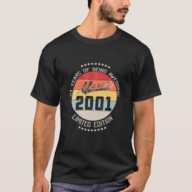 Mars 2001: 21:a födelsedagspresent, 21 år Aweso T Shirt (Framsida)