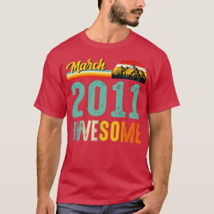 Mars 2011 Birthday Gift Shirt Vintage mars 2011 T