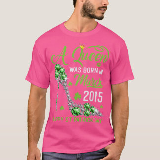 Mars 2015 8th Birthday Lycklig St patrick's day Sh T Shirt