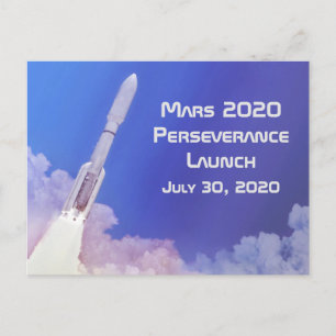 Mars 2020 - lansering av Perseverance Vykort