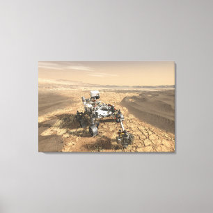 Mars 2020 ligger på Mars Yta. Canvastryck
