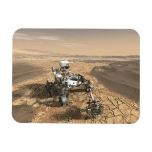Mars 2020 ligger på Mars Yta. Magnet