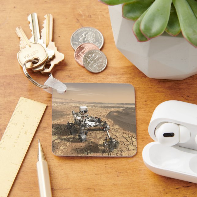 Mars 2020 ligger på Mars Yta. Nyckelring (Skrivbord)