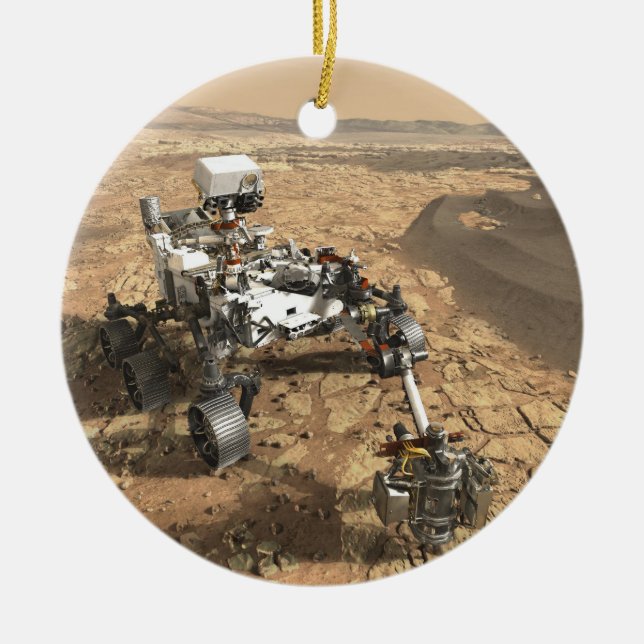 Mars 2020 Rover Julgransprydnad Keramik (Framsidan)