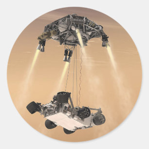 Mars 2020 Rover Runt Klistermärke