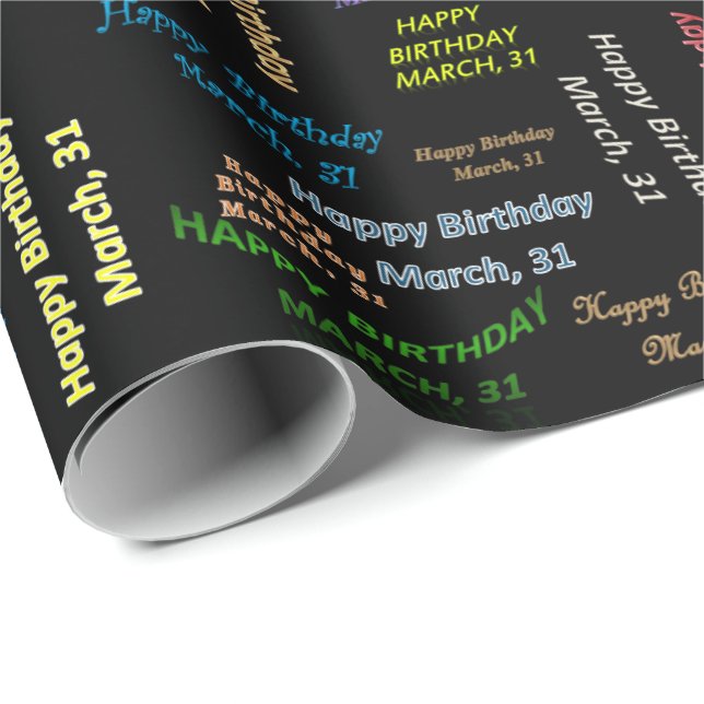 Mars, 31 Birthday Gift Wrapping Papper Presentpapper (Rullad Hörn)