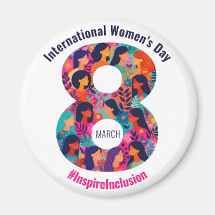Mars 8 Internationell Kvinnodag IWD Magnet