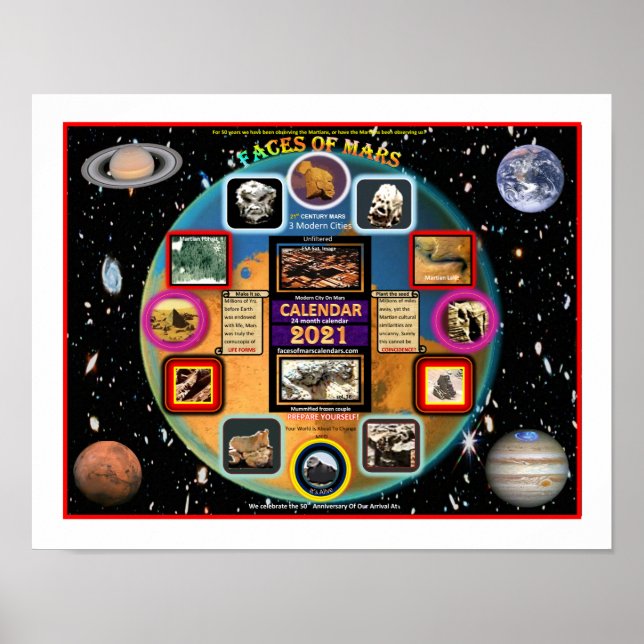 Mars Ansikte Poster (Framsidan)
