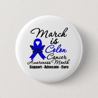 Mars är Colon Cancer Awareness Month Knapp